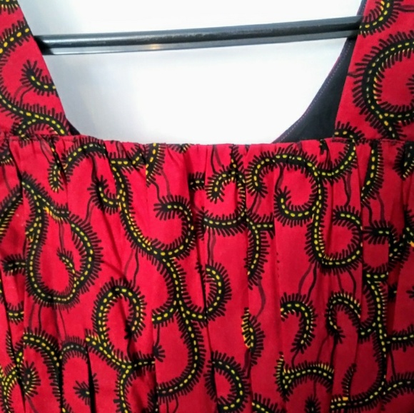 🌞3/$18🌞Handmade Cranberry Red Holiday Dress - Picture 4 of 5